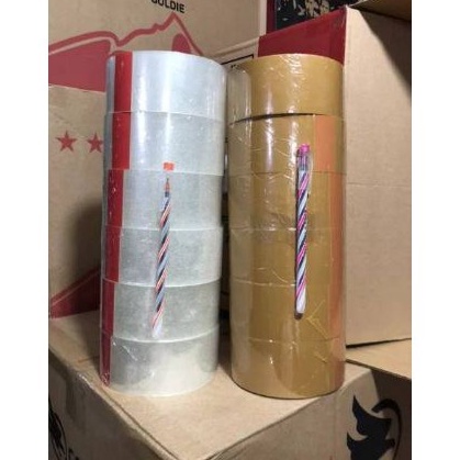 

(G3J ✓☑] 6 roll Lakban goal tape bonus 1 biji pulpen 45mm 2 inch 100 yard murah loh - banyak diminati.!!