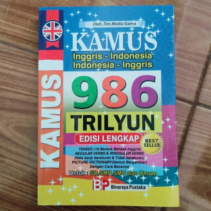 

New Kamus Bahasa Inggris-Indonesia Lengkap 986 Triliyun Berwarna