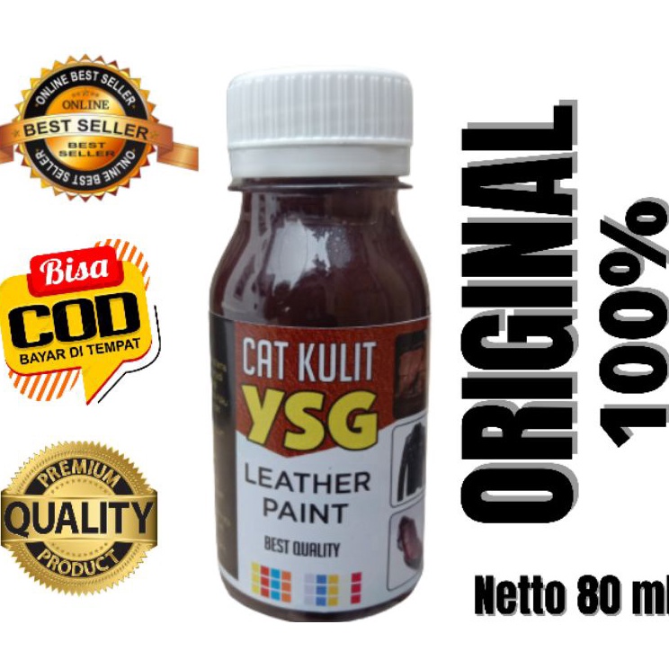 ☊↕⁑ cat tas kulit warna coklat tua 80 ml,cat jaket kulit,cat tas kulit,cat jok mobil kulit,DLL Best 