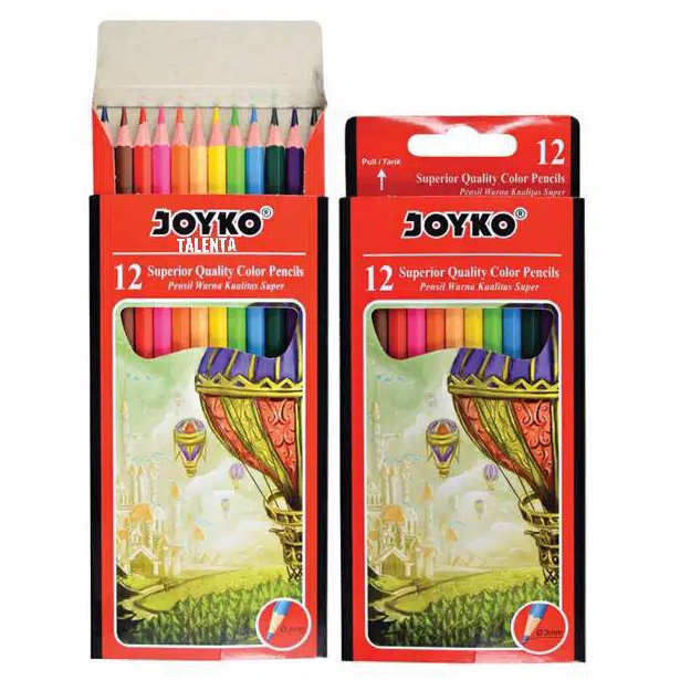 

Ready Stok❆ Pensil Warna Joyko Panjang 12 Warna 067 ➺