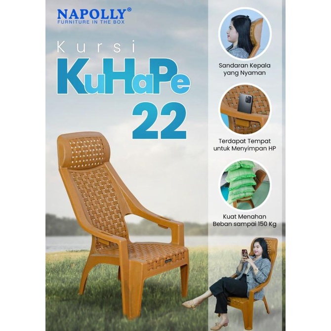 kursi plastik/kursi santai napolly KUHAPE 22