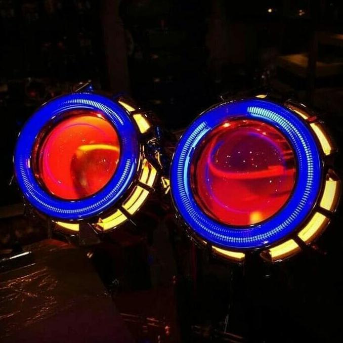 lampu depan proji variasi led universal motor mobil blum