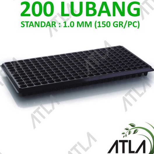 HBRC3374 8.8  Tray Semai 200 Lubang Traypot Pot Bibit Tray Hidroponik Grosir KT007