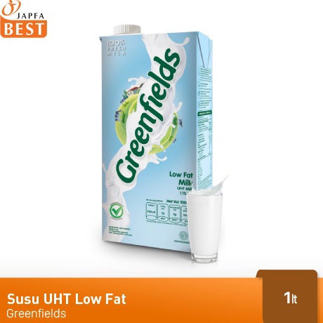 

Ready Susu UHT Low Fat Greenfields 1 L