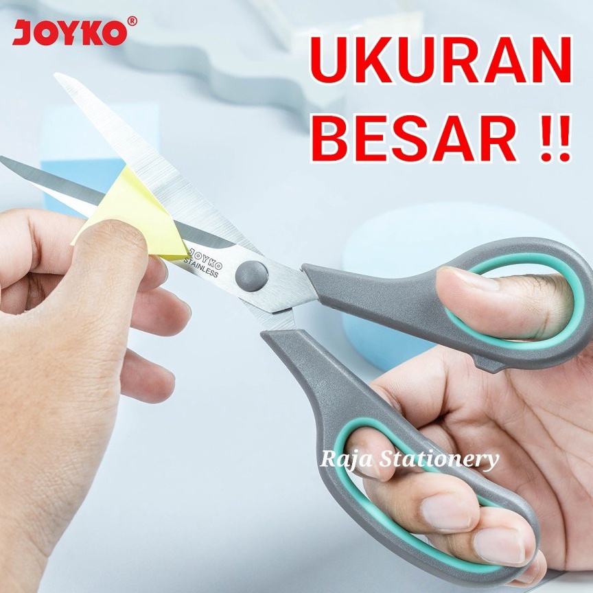 

Berkualitas JOYKO SCISSOR STAINLESS SOFT GRIP / GUNTING JOYKO LEMBUT LUCU TAJAM BESAR SC-19 GWN