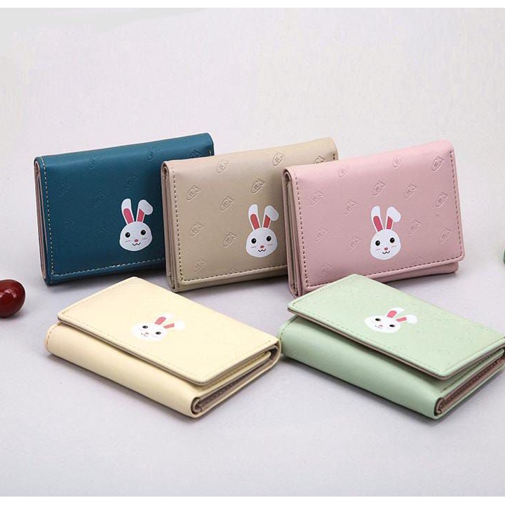 Promo DW-23 Dompet lipat Wanita Mini Kelinci Embos