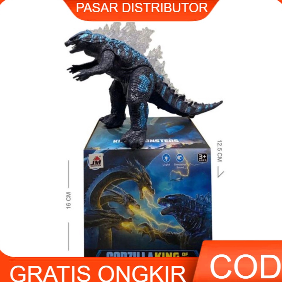 Best Mainan Anak ROBOT GODZILLA KING MONSTER Bisa Jalan Lampu Dan Bersuara Godzilla Monster Robot Go