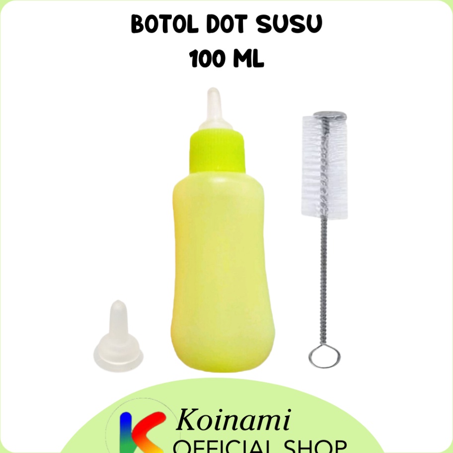 WQLX1713 GROSIR_JAKARTA  Botol Dot Susu 100ml - Pet Milk Bottle - Nursing Bottle - Aksesoris Kucing 