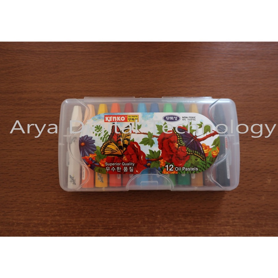 

[PROMO MHD1] Crayon Kenko Oil Pastel 12 Warna Krayon Pastel Minyak Murah Bagus Must Get it