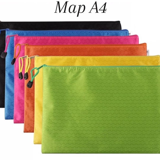 

WTKY3909 [KODE 77] Map Oxford Hexa Waterproof A4 Kantong Penyimpan Dokumen Resleting