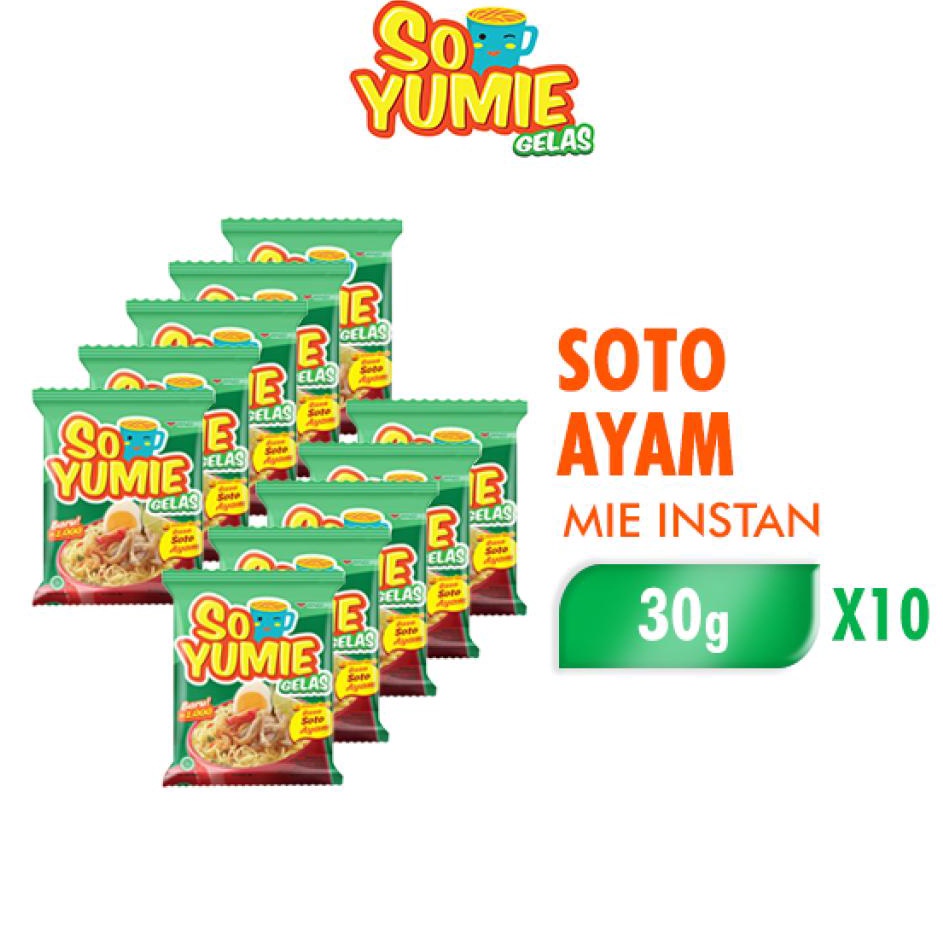 

☇✯✱ So Yumie Gelas Soto Ayam (x10) Ready Stock