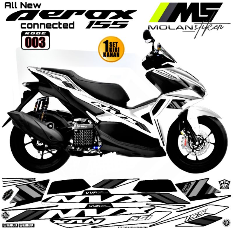 Decal Sticker Striping Variasi Aerox New NVX 155 All New Aerox 155 Connected Aerox 155 Vva Aerox New