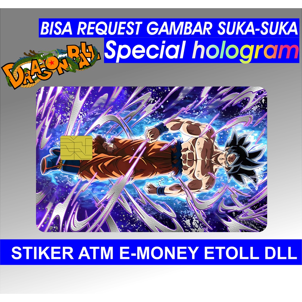 

Stiker Sticker Garskin Kartu Atm Skin Card Anime Special Hologram Pelindung Kartu Cover Skin