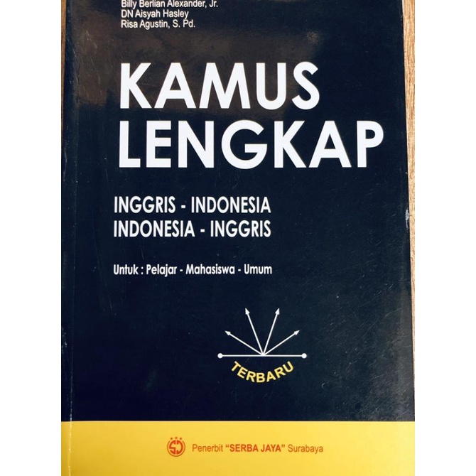 

Laris [A5] Kamus Lengkap Inggris - Indonesia - Penerbit Serba Jaya Surabaya