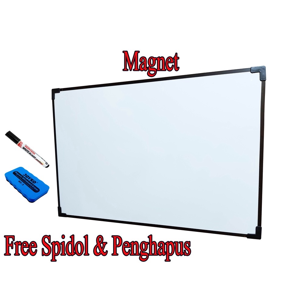 

Dijamin Ori Papan tulis 40x60 cm White Board QSG