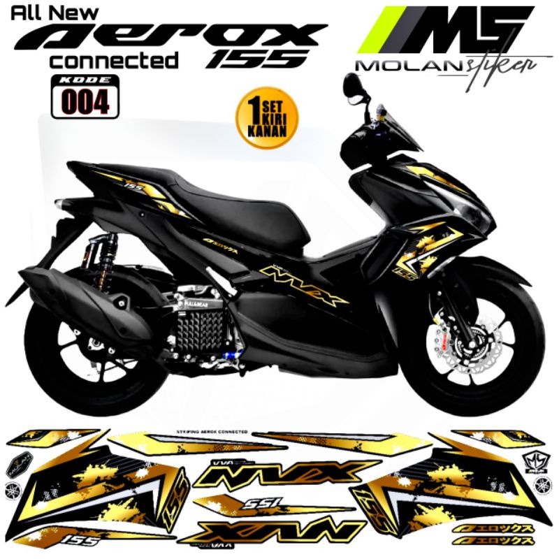 Decal Sticker Striping Variasi Aerox New NVX 155 All New Aerox 155 Connected Aerox 155 Vva Aerox New