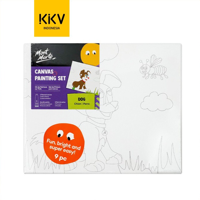

Motif Terkini.. KKV MONT MARTE Coloring Painting Canvas Set Lukis Gambar Anak DIY IVD