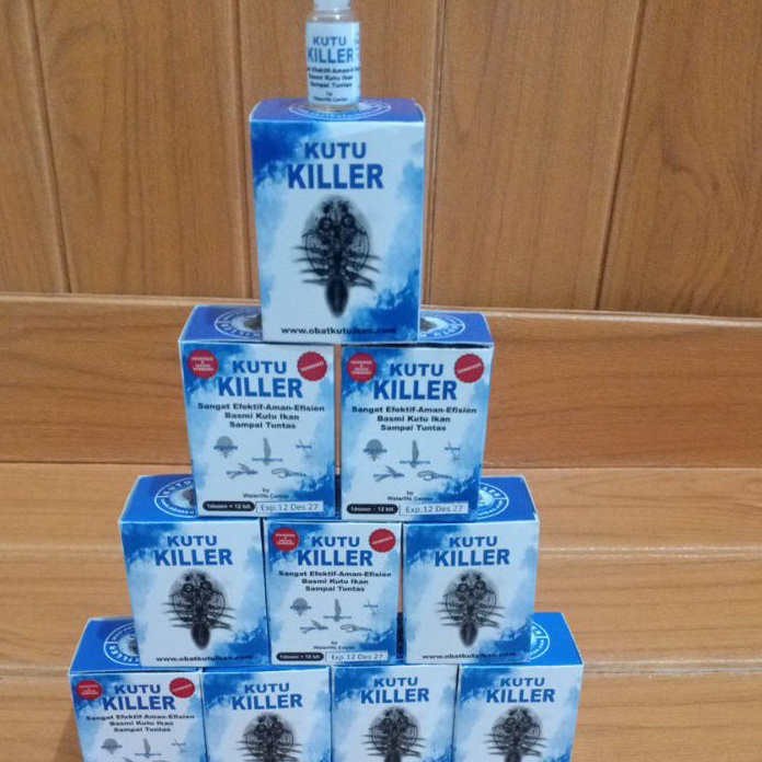 PPYL5517 sGROSIRs  Obat kutu ikan kutukiller sangat ampuh basmi kutu ikan 1botol  1ml