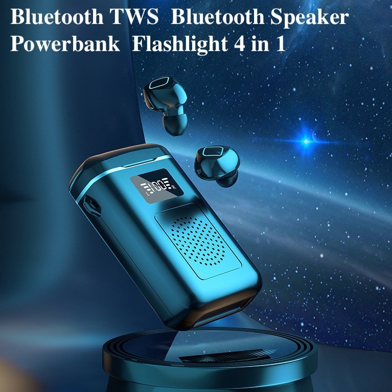 READY Super Bass M6 TWS Headset Bluetooth Speaker Wireless Earphone 4 in 1