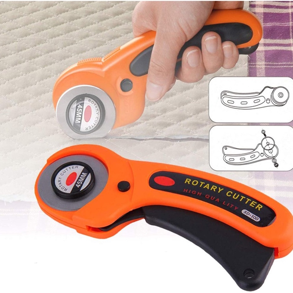 

[L ◆I✉3> GLORY Cutter Rotary Roller Blade 45 mm Pemotong Rotary Cutter! TERJAMIN 45mm /paling.laris..
