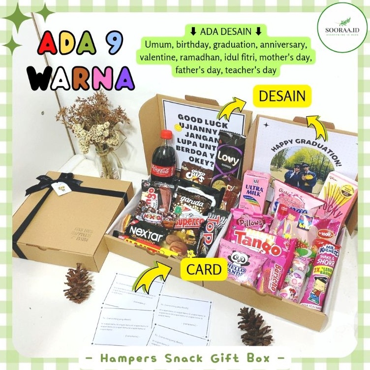 

JGSX6263 Terbaru ✨[BACA DESKRIPSI] Hampers snack ulang tahun - Hampers lebaran - Hampers Ramadhan - snack box - gift box - hadiah ulang tahun - hadiah wisuda ✨