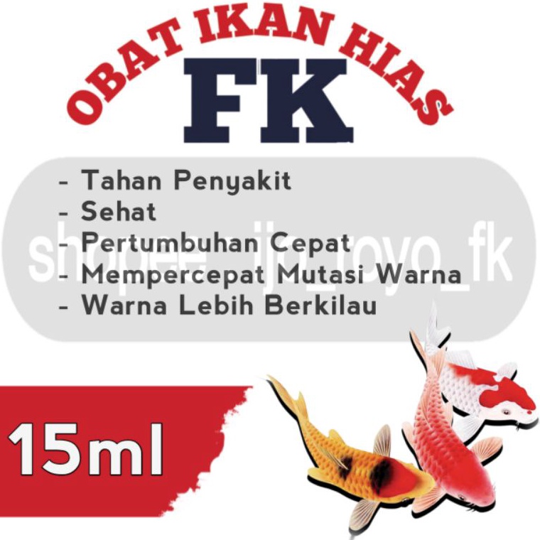 HARGA BERSAHABAT Obat Ikan Hias FK (15 ml)