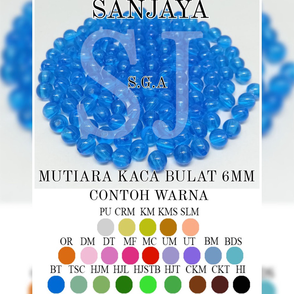 Harga Termurah MANIK KACA / MOTE KACA / MANIK BULAT / MOTE BULAT / MOTE KACA BULAT / MUTIARA KACA BU