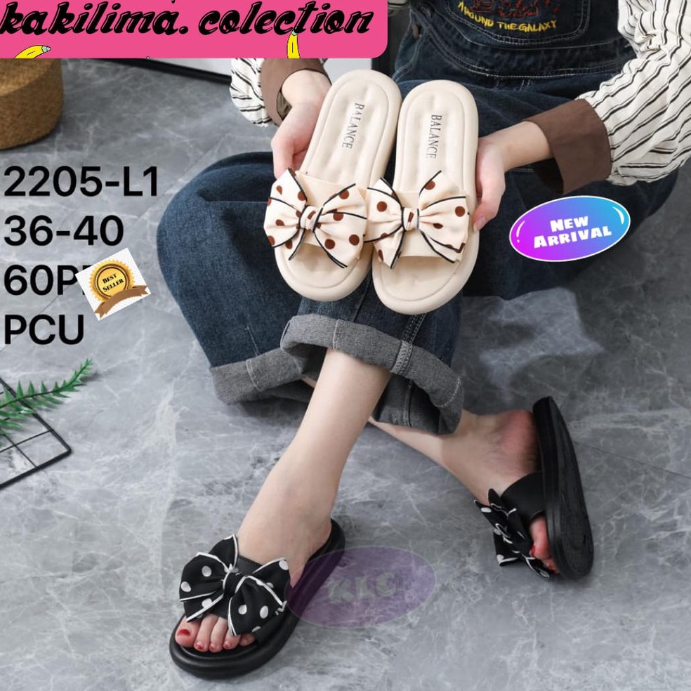 HARGA TERMURAAH Balance 2205/sandal slop pita jelly perempuan sendal karet wanita
