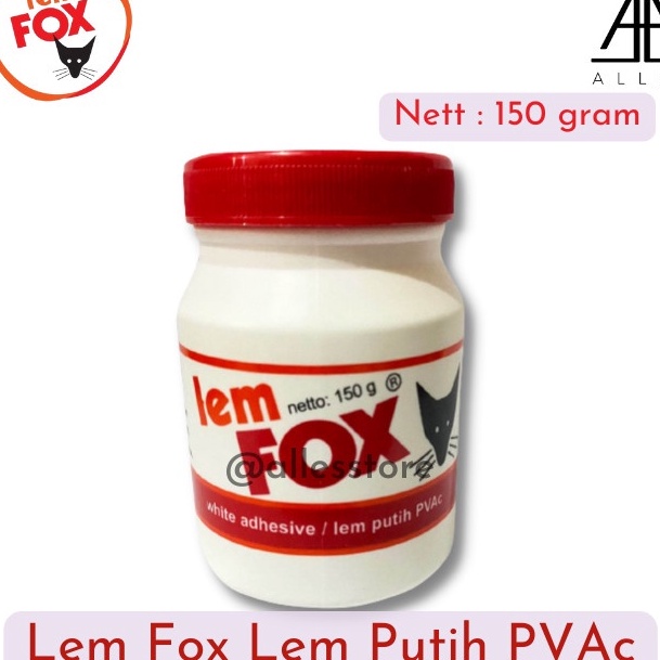 

DZWC0328 [PROMO MURAH!!!] Lem Fox Putih PVAc Lem Kertas Serbaguna Lem Kayu 150 gr