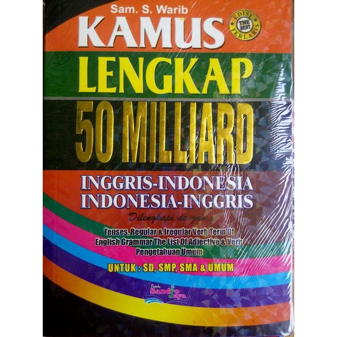 

Laris Buku Kamus Lengkap Bahasa Inggris - Indonesia Milliard