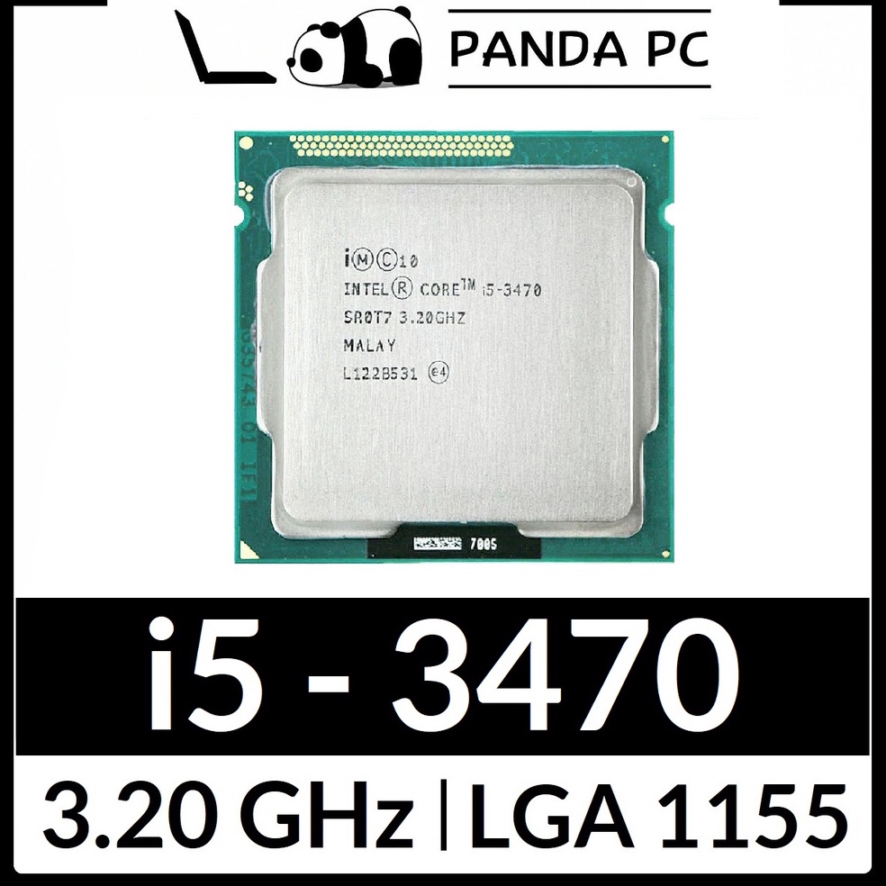 STOK TERBARU Processor Intel Core i5 3470 tray Socket 1155 Ivy Bridge
