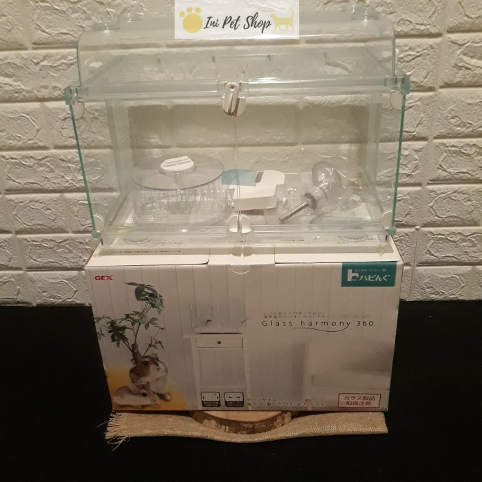 GEX GLASS HARMONY 360 KANDANG HAMSTER BAGUS