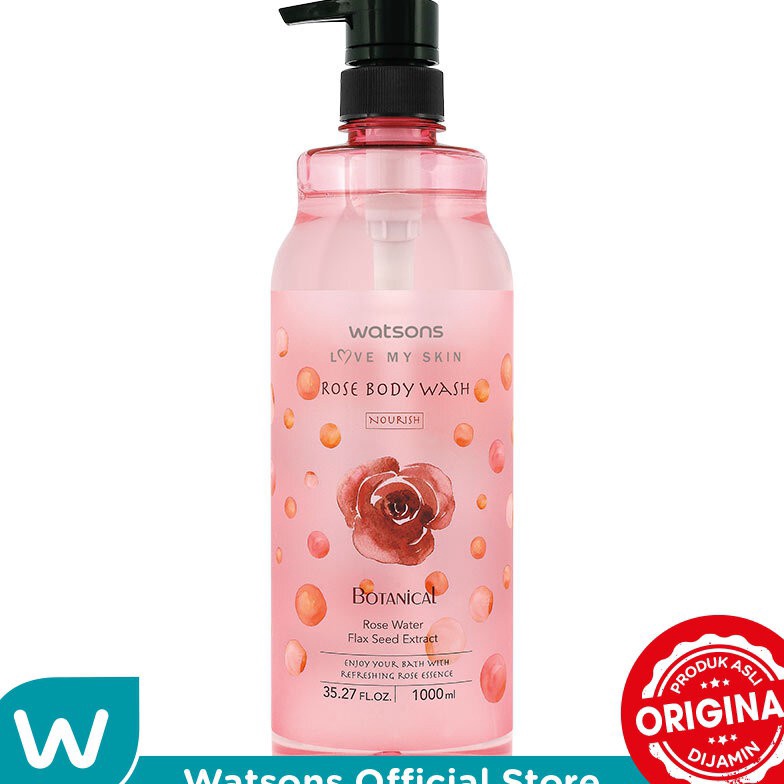 Harga Murah Watsons Body Wash - Rose 1000ml