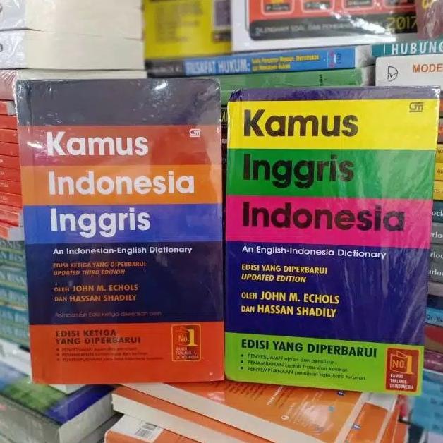 

New 1 Paket 2 Kamus Best Seller John Echols Hard Cover Hvs Index