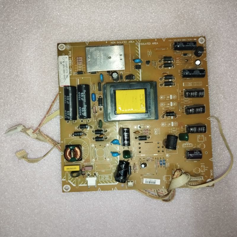 power supply tv led polytron PLD40TV853