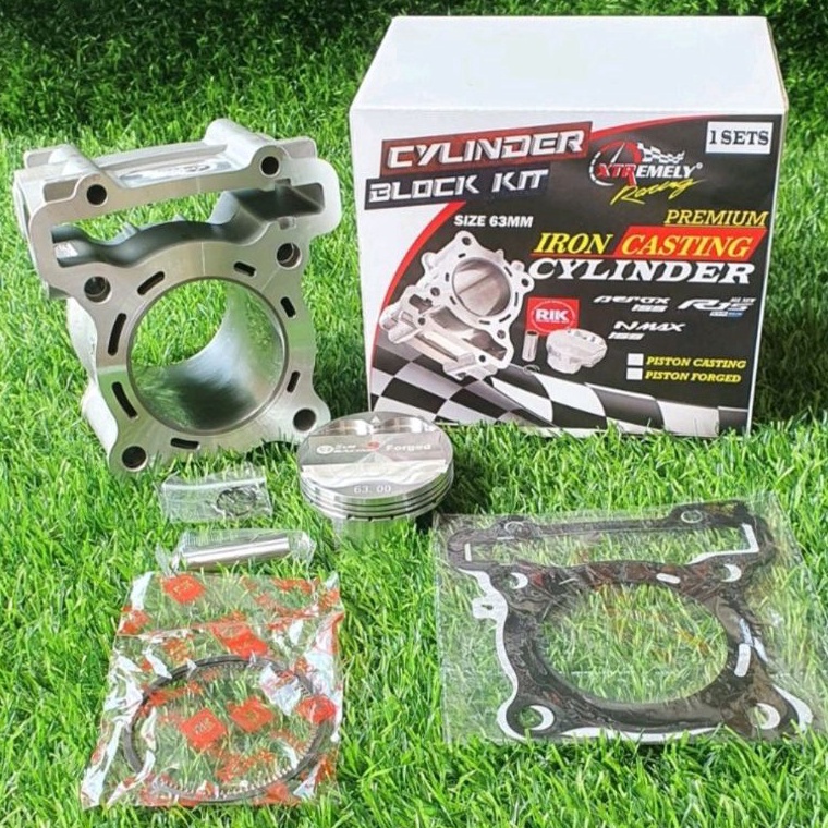 New Stock BLOK BORE UP NEW NMAX 155 R15VVA V3 MT15 AEROX 155  LEXI 63 65 PREMIUM FORGED XTR RACING