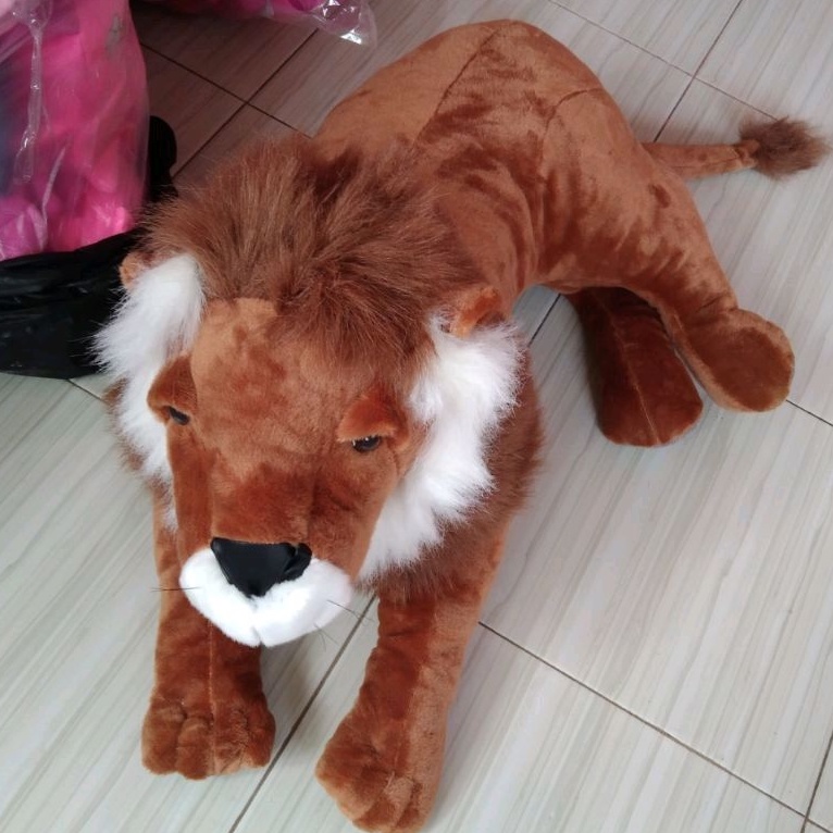 BONEKA KUCING MACAN HARIMAU SINGA JUMBO 1 METER MAINAN BINATANG KARAKTER BONEKA HARIMAU KUCING BESAR