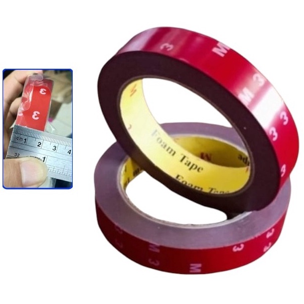 

HCFK9962 7.7 Double Tape 3M Foam Merah 2 cm x 4.5 meter Termurah