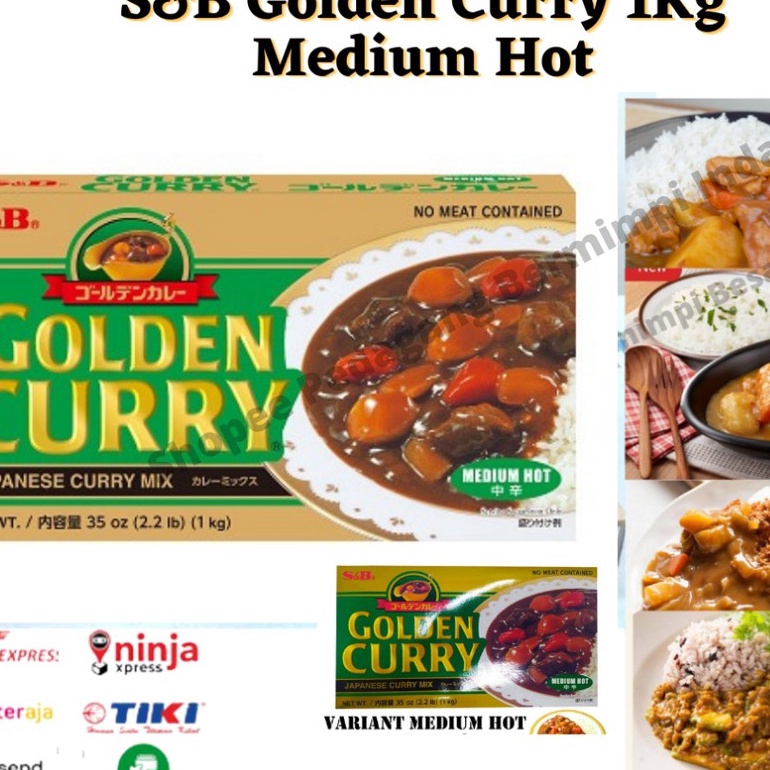 

Seller S&B Golden Curry 1Kg Medium Hot | Kari Blok | Kari Jepang