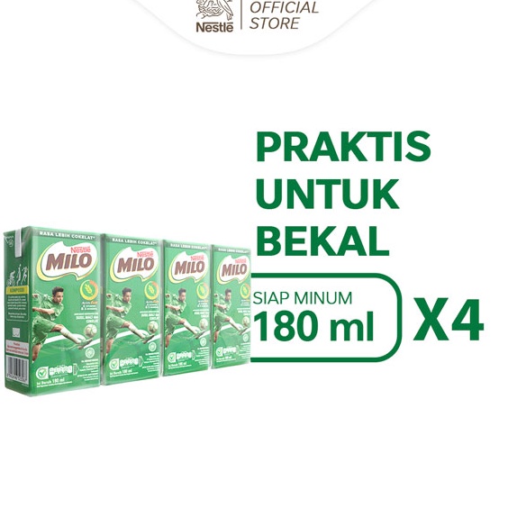 

Harga Murah MILO ACTIV-GO UHT Susu Coklat 180ml - 4 pcs