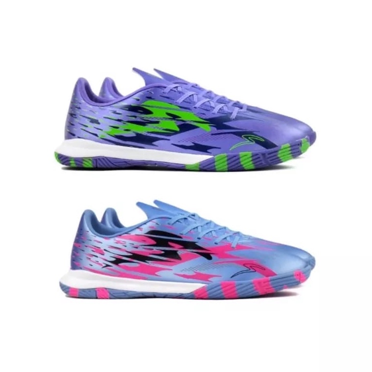 STOK TERBATAS Sepatu Futsal Specs Accelerator ALPHA PRO XTD IN - Aqua Black White Garuda Orange Nort