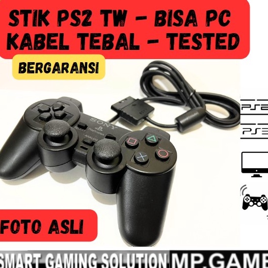 Baru Stik PS2 Stick PS2 ps2 HITAM TW TW Super Kabel Tebal Berkualitas t Terbaru ★.
