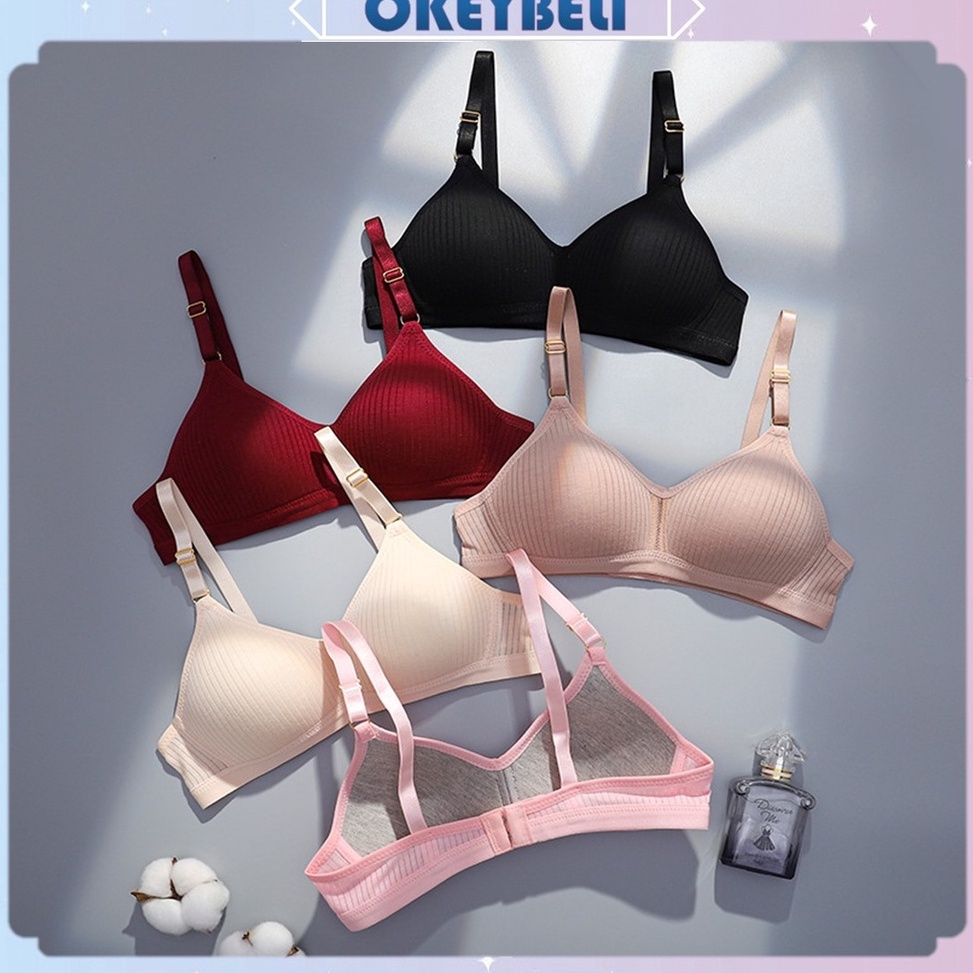 MURAH •OKEY BELI•BR649 Bra BH Wanita Tanpa Kawat Bahan Halus Pakaian Wanita Fashion
