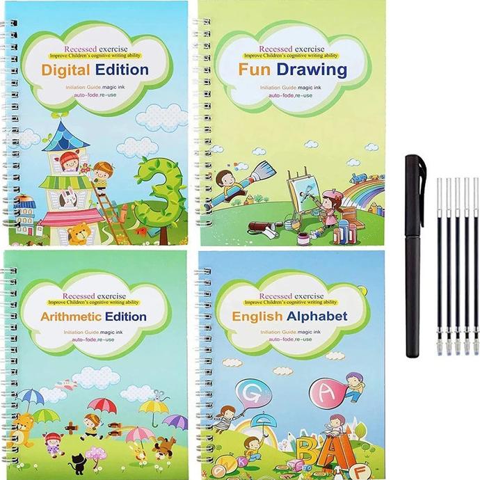 

Laris Buku Anak Belajar Menulis Bahasa Inggris Magic Pratice Book 3D