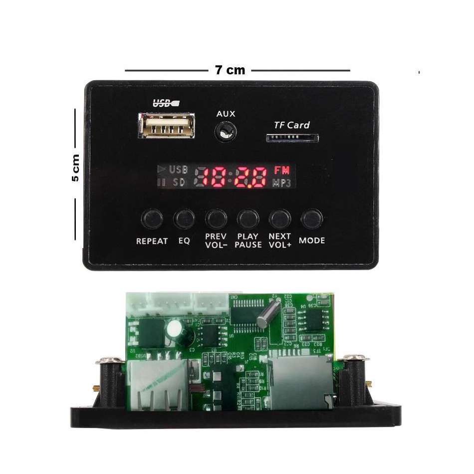 PALING DICARI Modul MP3 decorder tanpa bluetooth  TF USB AUX RadioFM vire original