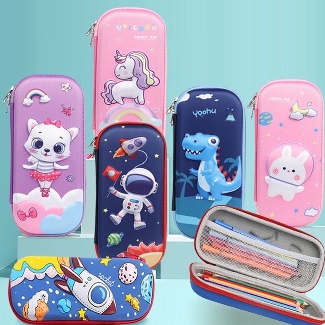 

[㊛ M➸9O> [AGS] Tempat Pensil Anak Sekolah 3D Bahan Eva Anti air/ siiap.dikirim.!!