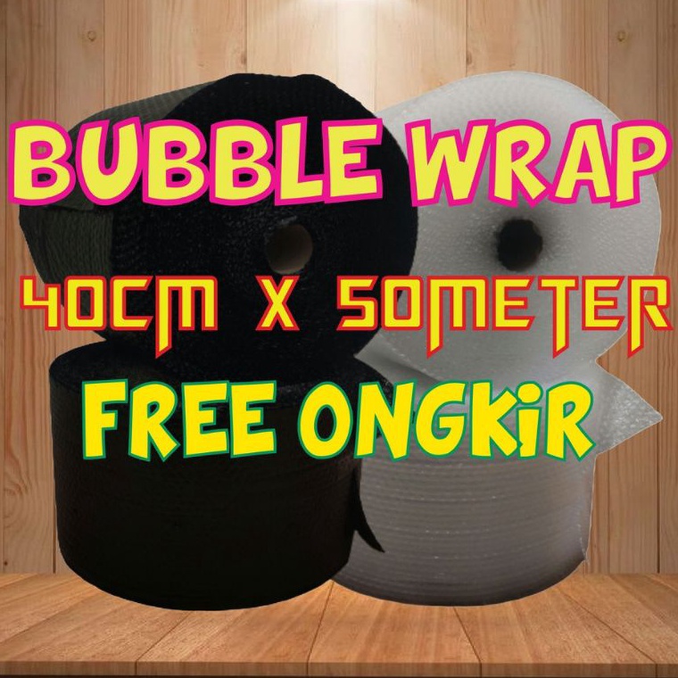 

QO68 bubble wrap 40cm x 50m plastik packing buble wrap tebal kqfim
