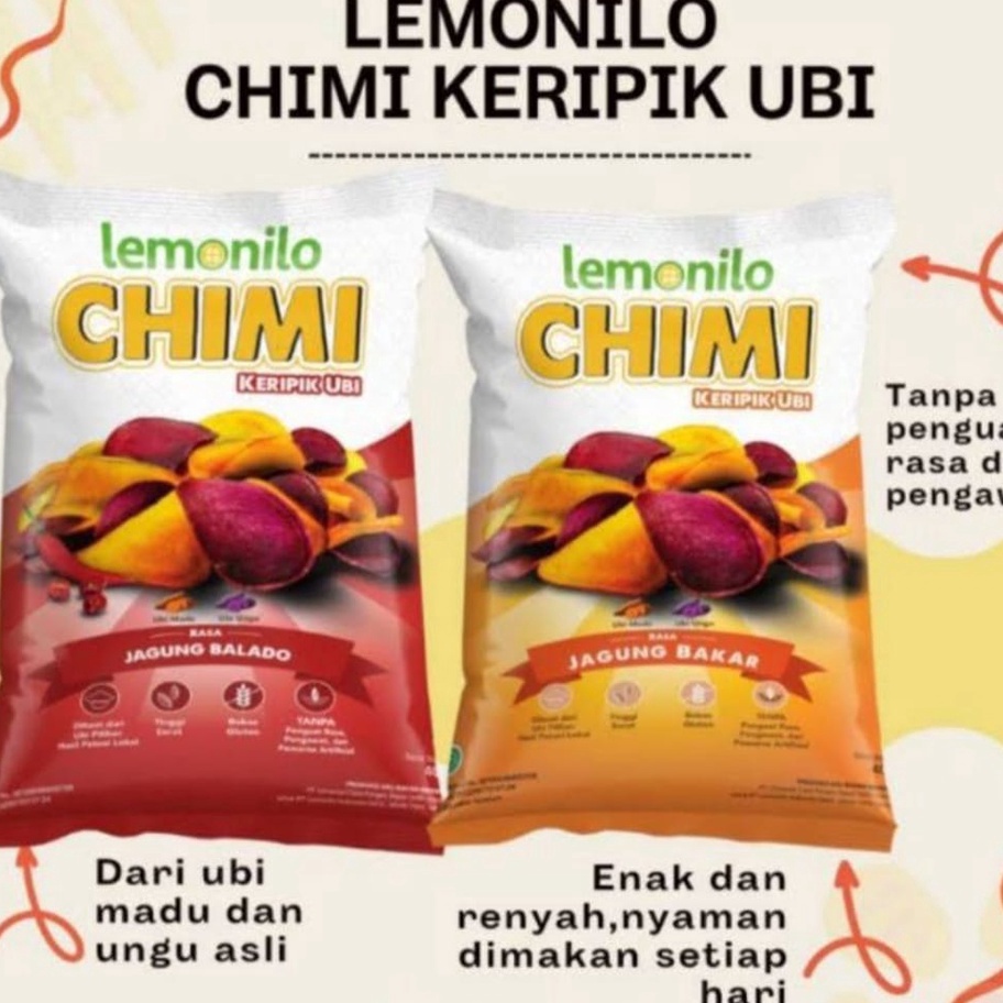 

☍✭✽ Lemonilo Chimi Keripik Ubi | 10 Bks @ 12.5 Gr Bayar Di Tempat