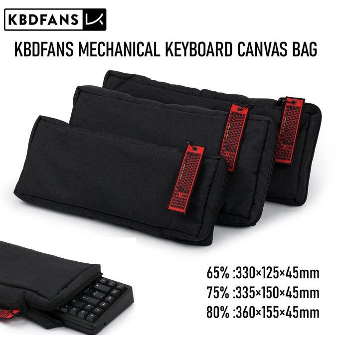 KBDFANS MECHANICAL KEYBOARD CANVAS BAG - CARRYING CASE KEYBOARD