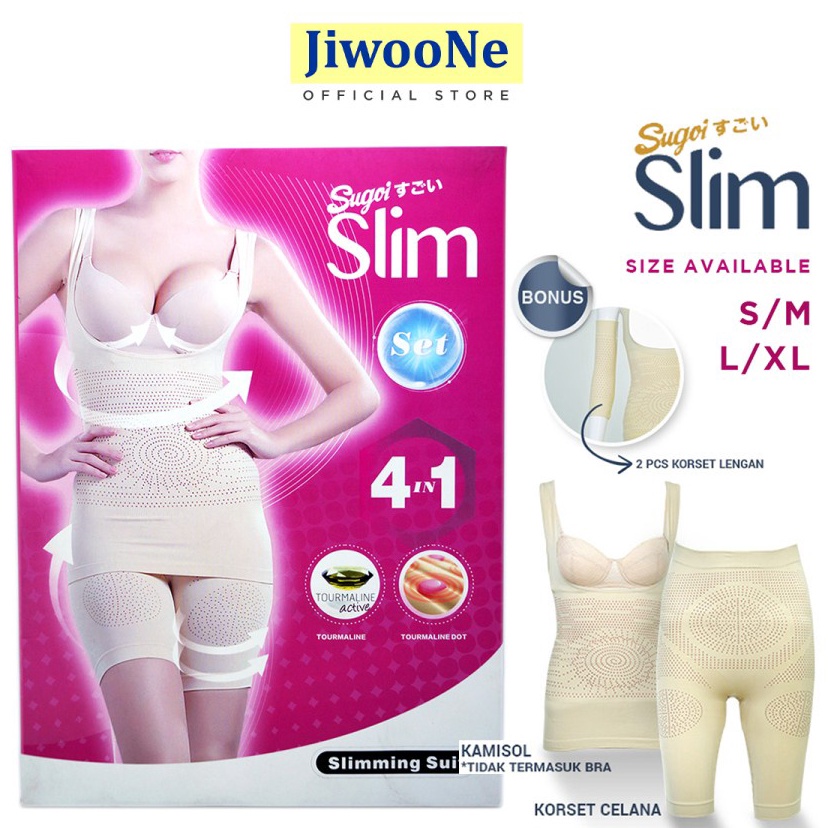 DXYB4224 Terlaku.../ SUGOI Alat Pelangsing Baju Pelangsing Slimming Suit SET slim isi 3 korset pelan